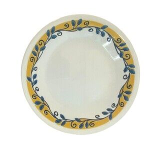 Set of 5 Corelle Casa Flora Pattern Bread Salad Plates by Corning 6.75  inch